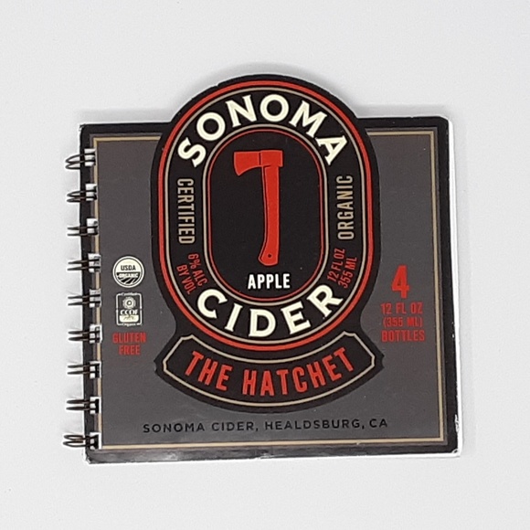 ♻️ Sonoma Cider Carton Upcycled Notebook Notepad - Picture 1 of 5
